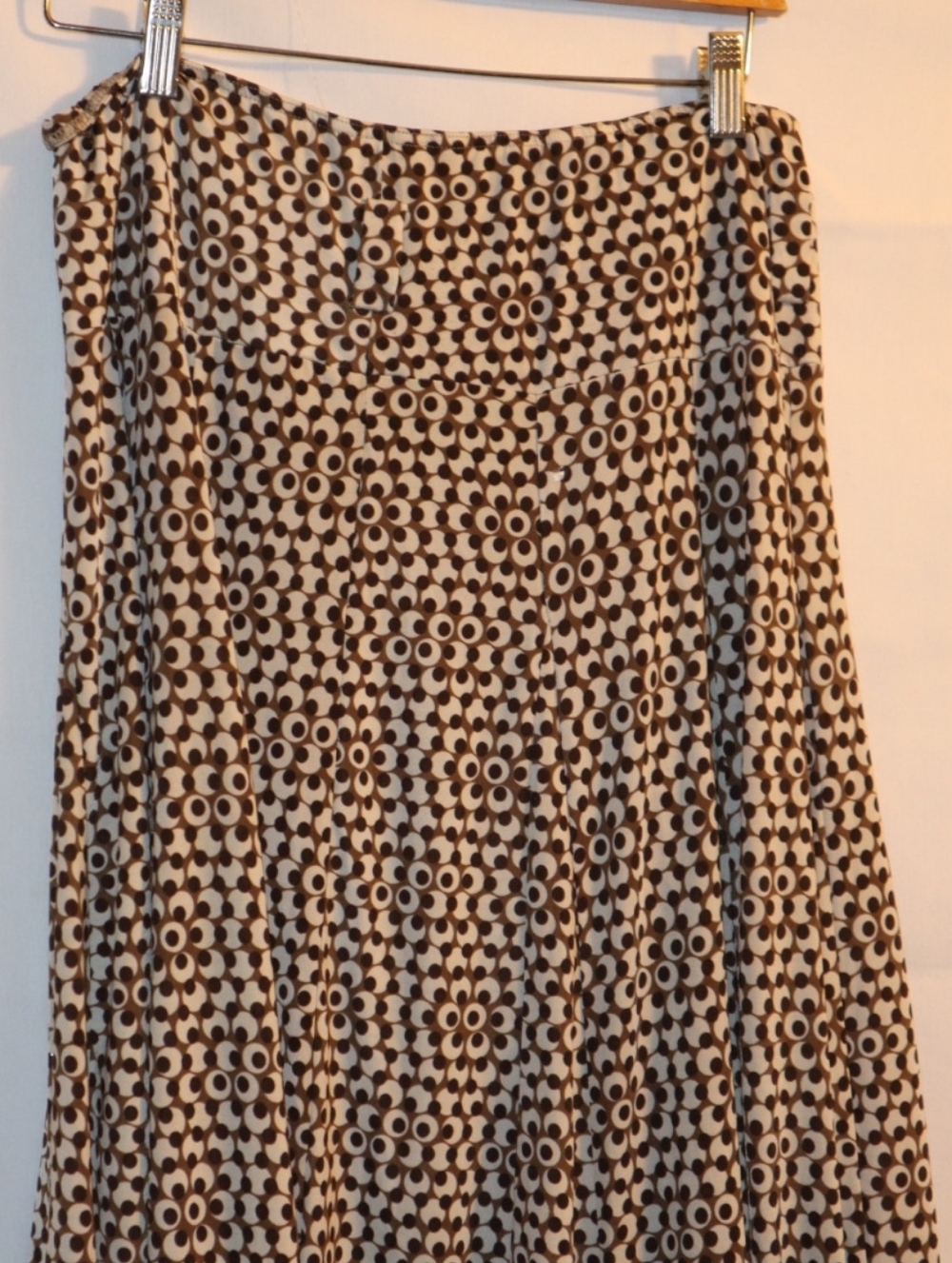 Anthropologie Lapis Geomtric Brown Midi Skirt Size XL - Picture 9 of 12